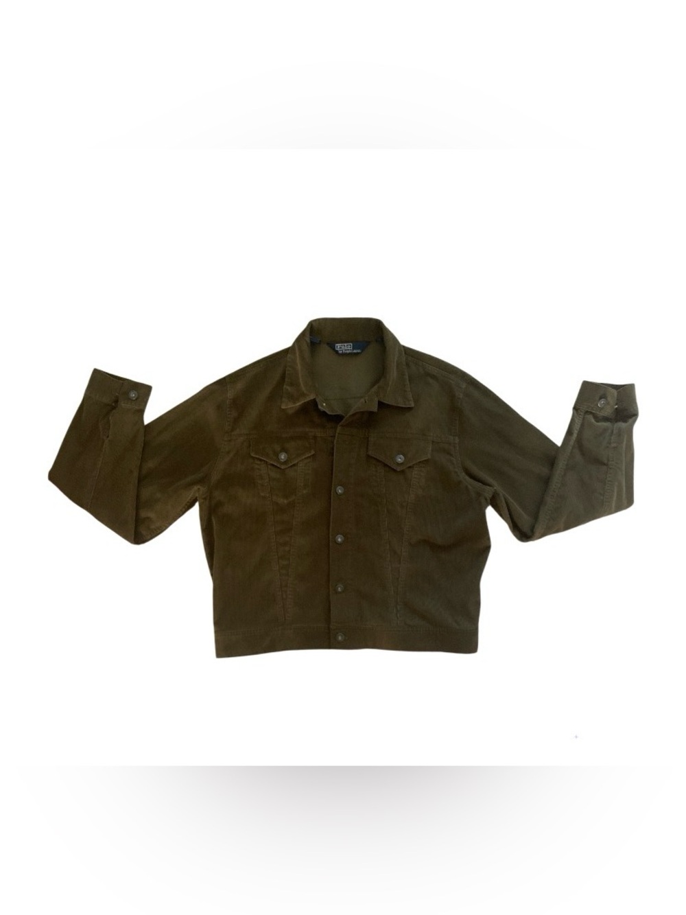 Vintage Polo by Ralph Lauren olive green corduroy jacket size L NWOT